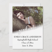 Foto Afstuderen Aankondiging met Modern Script (Voorkant)