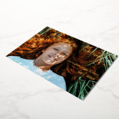 Foto Afstuderen Aankondiging Real Folie Invitation (Gedraaid)