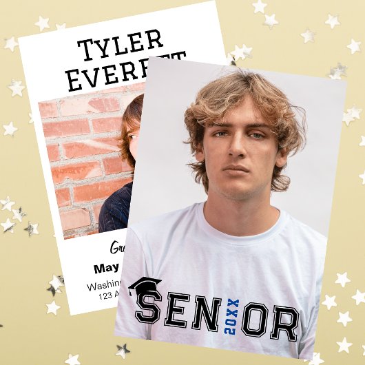 Foto Afstuderen Aankondiging/Uitnodiging Kaart