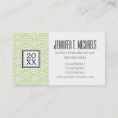 Foto Afstuderen | Achtergrond oostergolf Contactkaartje (Achterkant)