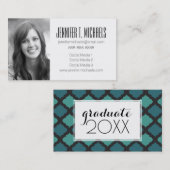 Foto Afstuderen | Arabisch mozaïek Contactkaartje (Voorkant / Achterkant)