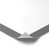 Foto Afstuderen Autograaf Dark Maroon Gray Poster (Hoek)