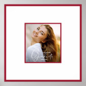 Foto Afstuderen Autograph Crimson Border Poster (Voorkant)