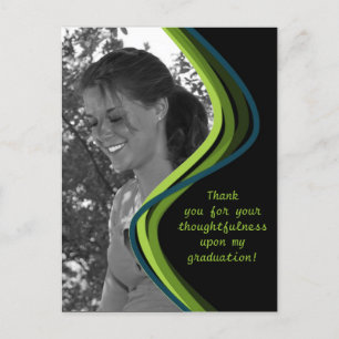  foto - Afstuderen bedankkaart Briefkaart