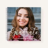 Foto Afstuderen Best Wishes Guest Book Notitieboek (Voorkant)