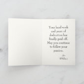 Foto afstuderen Celebration Kaart (Binnen)