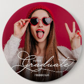 Foto Afstuderen Celebration Ronde Button 6,0 Cm (Voorkant)