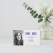 Foto Afstuderen | Decoratieve Zee Wave Background Contactkaartje (Staand voorkant)