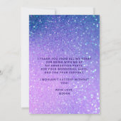 Foto afstuderen girale afstudeerder-typografie 8e  bedankkaart (Achterkant)