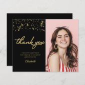 Foto Afstuderen Gold Black Budget Hartelijk dank (Voorkant / Achterkant)