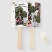 Foto afstuderen handwaaier (Voorkant en achterkant)