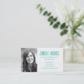 Foto Afstuderen | Harlequin  Pattern Contactkaartje (Staand voorkant)