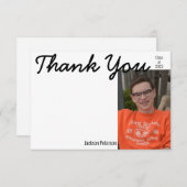 Foto Afstuderen Hartelijk dank voor platte Kaart (Voorkant / Achterkant)