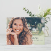 Foto afstuderen High School Aankondiging (Staand voorkant)