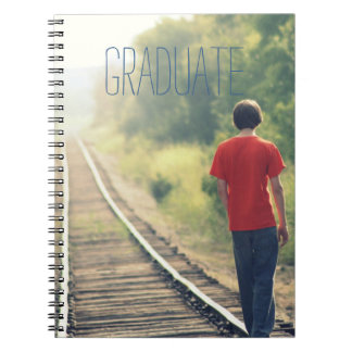 Foto Afstuderen High School Afstuderen Modern Blue Notitieboek