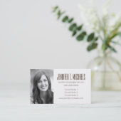 Foto Afstuderen | Kerry Blossom Flowers Pattern Contactkaartje (Staand voorkant)