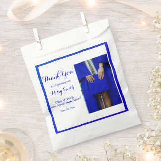 Foto Afstuderen, Klasse van 2024 Blauw Dank u Bedankzakje