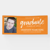 Foto afstuderen - Klasse van met Oranje virtueel Spandoek (Horizontaal)