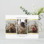 Foto Afstuderen Modern Gold Foil 2023 Aankondiging (Staand voorkant)