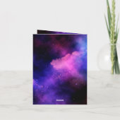 Foto afstuderen neon glow afstudeerder middelbare bedankkaart (Achterkant)