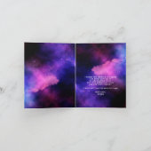 Foto afstuderen neon glow afstudeerder middelbare bedankkaart (Binnen)