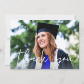 Foto Afstuderen Pet Wit Hartelijk dank Kaart (Voorkant)