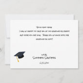 Foto Afstuderen Pet Wit Hartelijk dank Kaart (Achterkant)