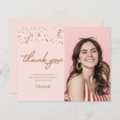 Foto Afstuderen Roos Gold Budget Hartelijk dank (Voorkant / Achterkant)