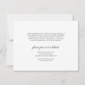 Foto Afstuderen Trendy Hand Lettered Script Aankondiging (Achterkant)