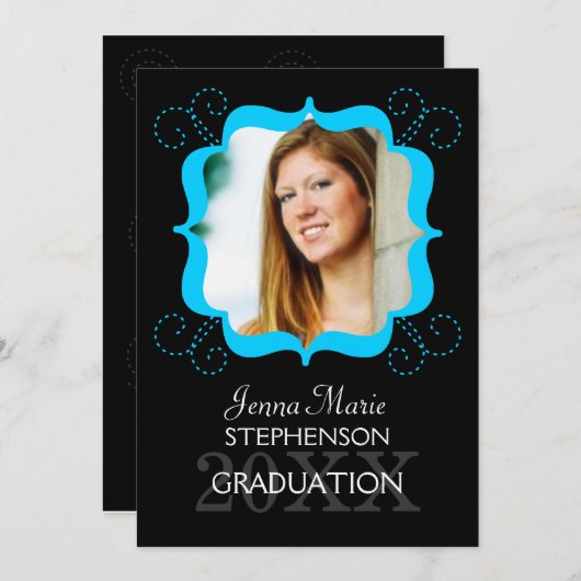 Foto Afstuderen Uitnodiging (Voorkant / Achterkant)