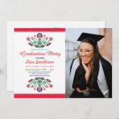 Foto Afstuderen Uitnodiging Party Fiesta Mexican (Voorkant / Achterkant)