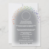 Foto Afstuderen Uitnodiging Retro Pride Rainbow (Achterkant)