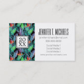 Foto Afstuderen | Waterverf van het Paradijs Contactkaartje (Achterkant)