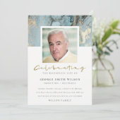 FOTO AGATE CELEBRATING MEMORIAL SERVICE INVITE BEDANKKAART (Staand voorkant)