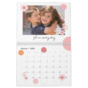 Foto Agenda 2026 Mooie Bloem Motivatie Kalender