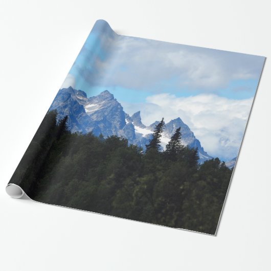 Foto Alaska Mountain Cadeaupapier (Uitgerold)