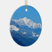 Foto Alaska Snow Mountains Keramisch Ornament (Rechts)