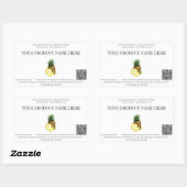 *~* Foto AP30 DEHYDRATED Fruit QR Rectangular Sti Rechthoekige Sticker (Vel)