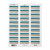 Foto Aqua Beach Scene Etiket (Full Sheet)