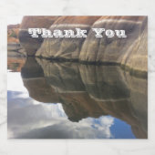 Foto Arizona: Dank je, Red Rock Water Reflection Bier Etiket (Enkel label)