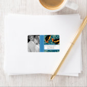 Foto Art Deco Destination Bird Pattern Etiket (Insitu)