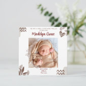 FOTO BABY AANKONDIGING - AANPASBAAR (Staand voorkant)