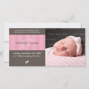 FOTO BABY AANKONDIGING :: happy feet 1L