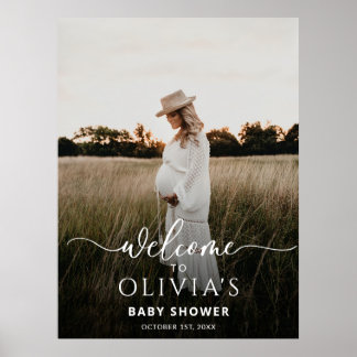 Foto Baby shower Welkomstbord Sjabloon, Modern Poster