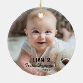 Foto Baby's eerste kerst Ornament - Red Truck (Achterkant)