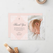  foto Baptisme Dank je Notitiekaartje (Voorkant / Achterkant in situ)