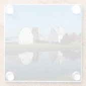 foto Barn Reflection Glazen Onderzetter (Achterkant)