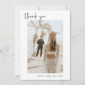 Foto bedankt | Boho Wedding Hartelijk dank Kaart (Voorkant)