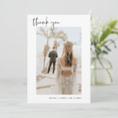 Foto bedankt | Boho Wedding Hartelijk dank Kaart (Staand voorkant)