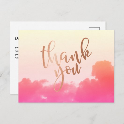 foto bedankt je kaart (Voorkant / Achterkant)